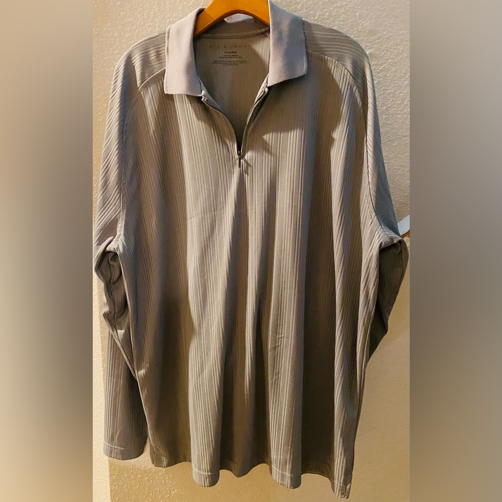 VIA EUROPA Men's gray Dress Shirt